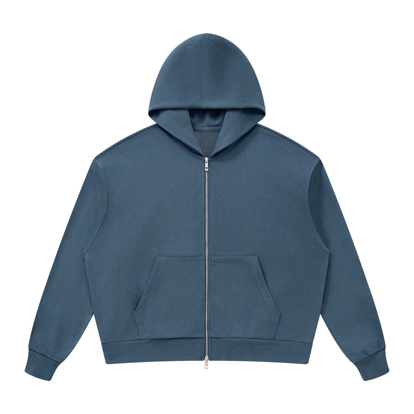 Unisex Drop Shoulder Full Zip Hoodie