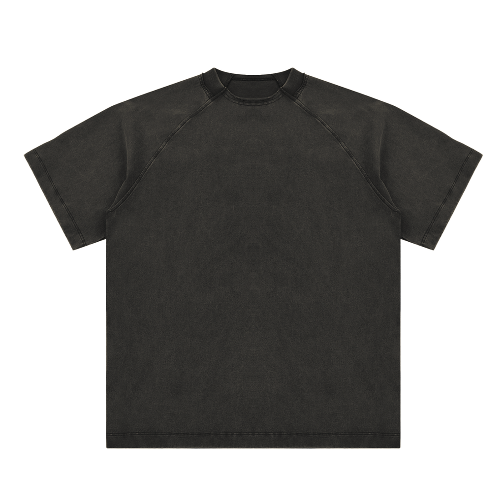 Vintage Washed Raglan Cotton T-Shirt