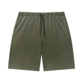 Unisex Vintage Wash Sunfade Waffle Raw Hem Shorts
