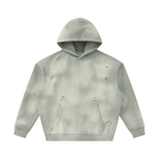 Unisex Sunfade Frayed Fleece Hoodie