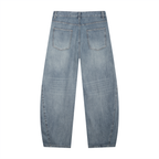 Men's Vintage Wash Barrel Leg Jeans