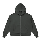 Unisex Drop Shoulder Full Zip Hoodie