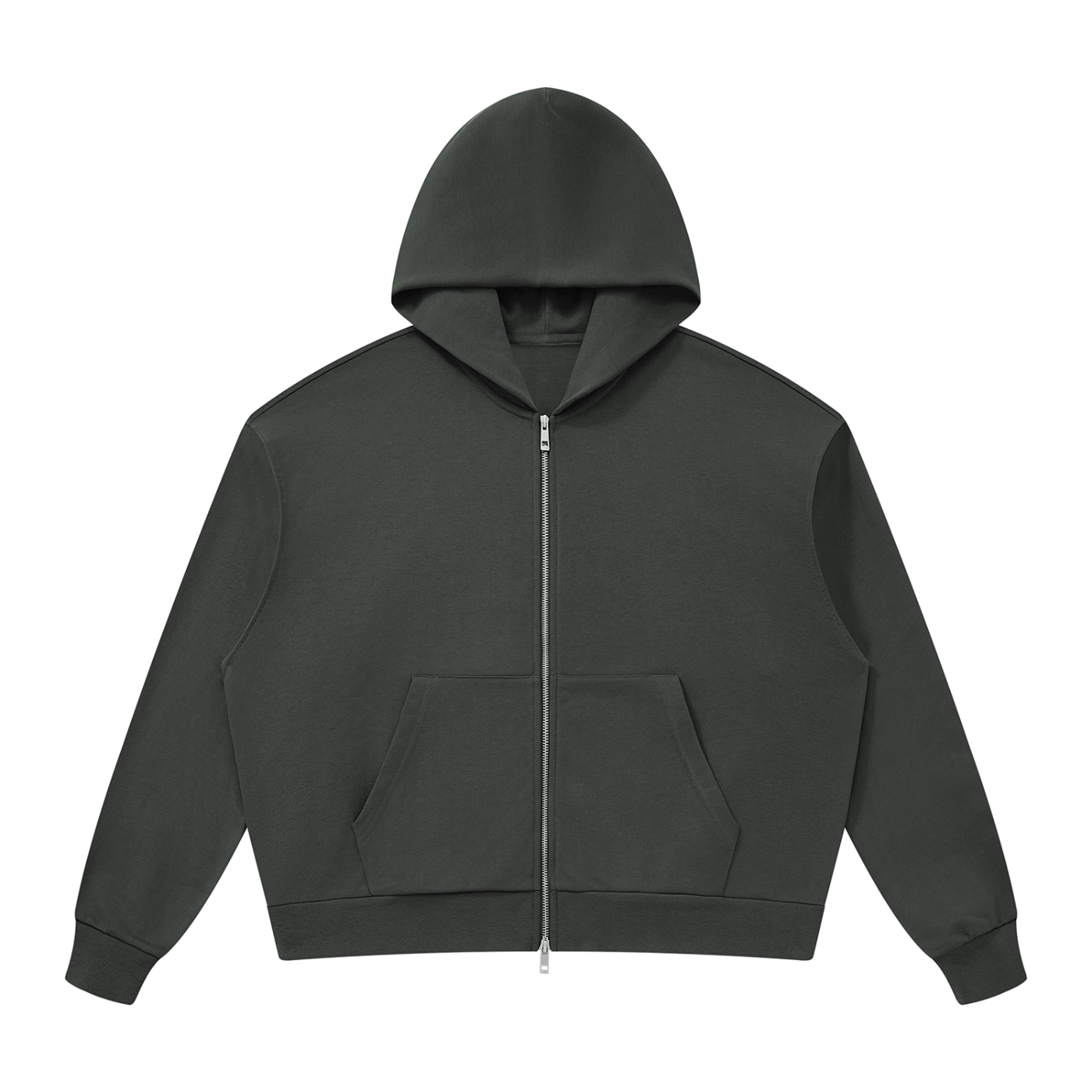 Unisex Drop Shoulder Full Zip Hoodie