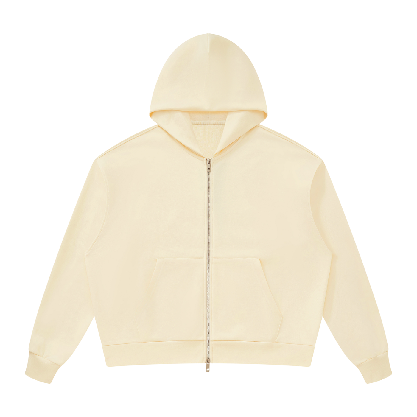 Unisex Drop Shoulder Full Zip Hoodie