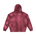 Unisex Sunfade Frayed Fleece Hoodie
