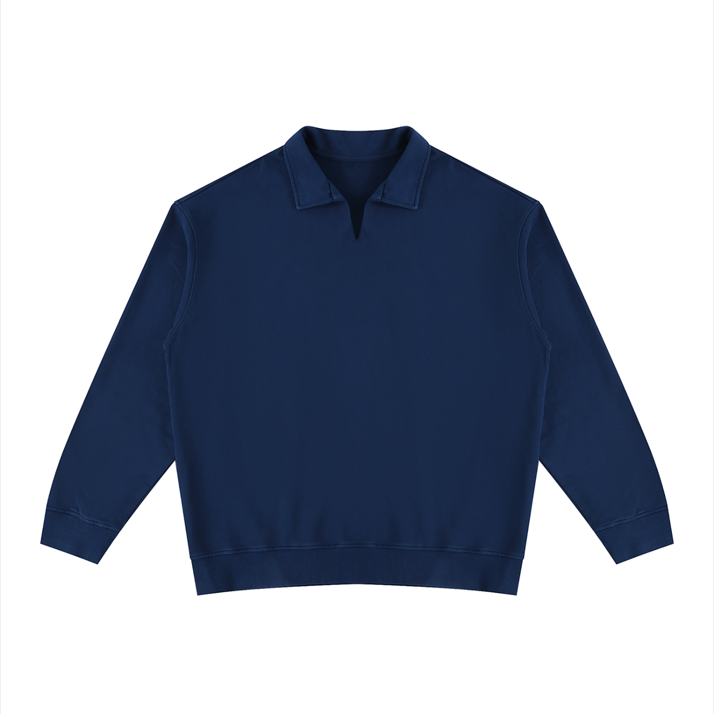 Unisex Vintage Wash Collared Sweatshirt
