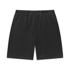 Unisex Vintage Wash Sunfade Waffle Raw Hem Shorts