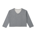 Women's Raw Hem Long Sleeve T-Shirt