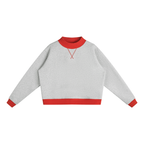 Women’s Mock Neck Crewneck Sweatshirt