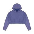 Women’s Mineral Washed Crop Hoodie