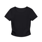 Ruched Bodycon Crop Top