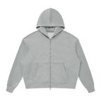 Unisex Drop Shoulder Full Zip Hoodie