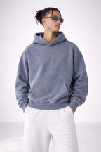 Snow Wash Fleece Oversize Hoodie