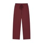 Solid Color Straight-Leg Sweatpants