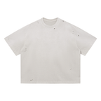 Vintage Washed Distressed Boxy Oversized T-Shirt