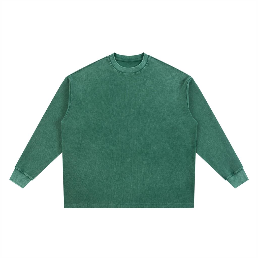 Mineral Wash Waffle Oversized T-Shirt