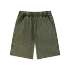 Mineral Wash Waffle Knit Shorts