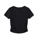 Ruched Bodycon Crop Top