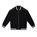 Contrast Piping Zip Bomber Jacket