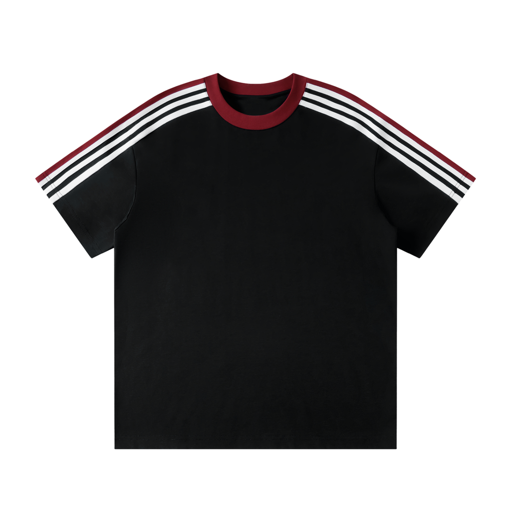 Unisex Colorblock Striped T-Shirt