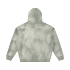 Unisex Sunfade Frayed Fleece Hoodie