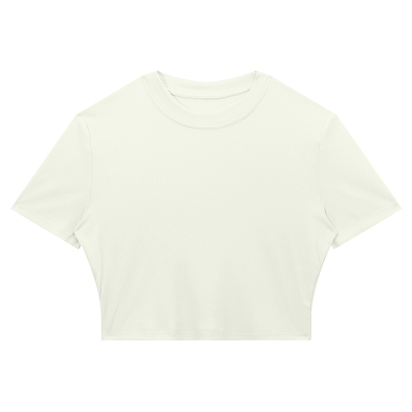 Women's Slim Ribbed Crop T-Shirt