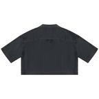 Women's Vintage Wash Boxy Cropped Shirt