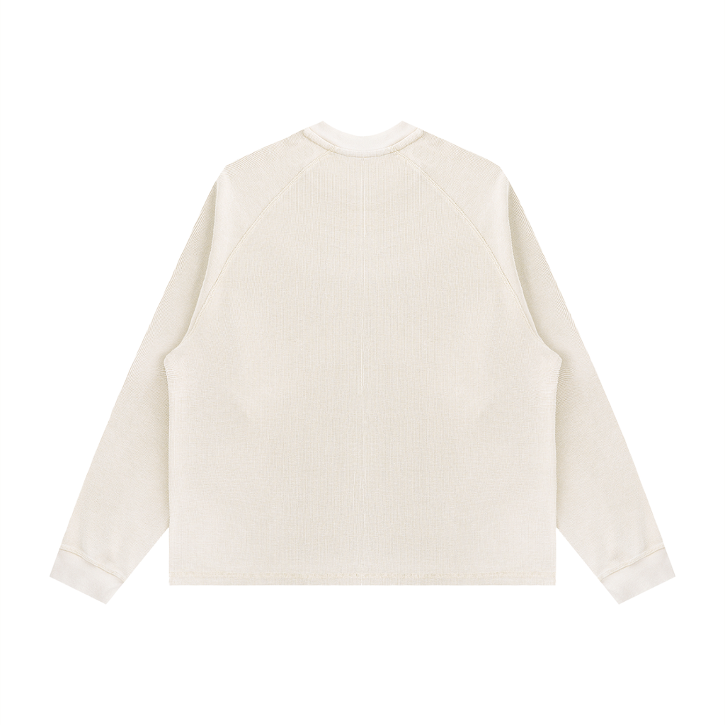 Unisex Vintage Wash Boxy  Waffle T-Shirt