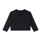Women's Raw Hem Long Sleeve T-Shirt